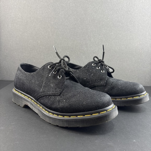 Dr Martens 1461 Glitter US Women's 10‎ Black Sparkle Oxford Shoes Streetwear - Picture 10 of 11